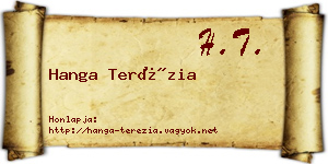 Hanga Terézia névjegykártya