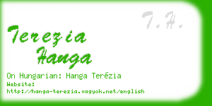 terezia hanga business card